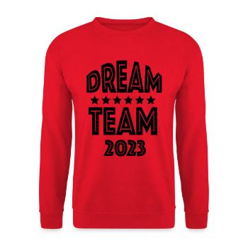 Dream Team 2023 - Unisex Sweatshirt - red - Front - Alina (178cm) & Michal (187cm)