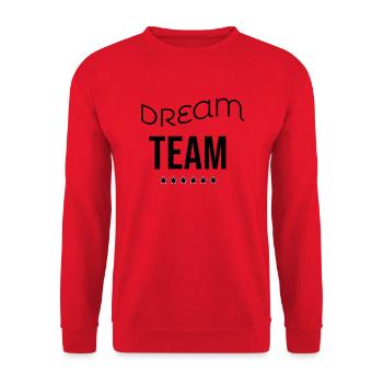Dream Team 2023 - Unisex Sweatshirt - red - Front - Alina (178cm) & Michal (187cm)