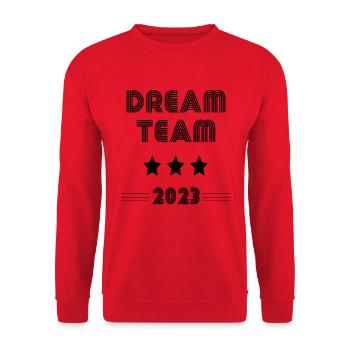Dream Team 2023 - Unisex Sweatshirt - red - Front - Alina (178cm) & Michal (187cm)