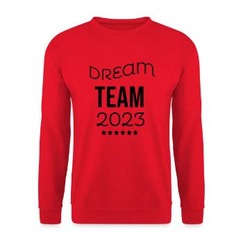 Dream Team 2023 - Unisex Sweatshirt - red - Front - Alina (178cm) & Michal (187cm)