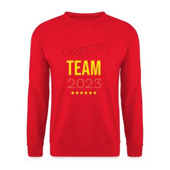Dream Team 2023 - Unisex Sweatshirt - red - Front - Alina (178cm) & Michal (187cm)
