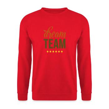 Dream Team 2023 - Unisex Sweatshirt - red - Front - Alina (178cm) & Michal (187cm)