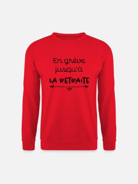 En grève reforme retraite - Sweat-shirt Unisexe - rouge