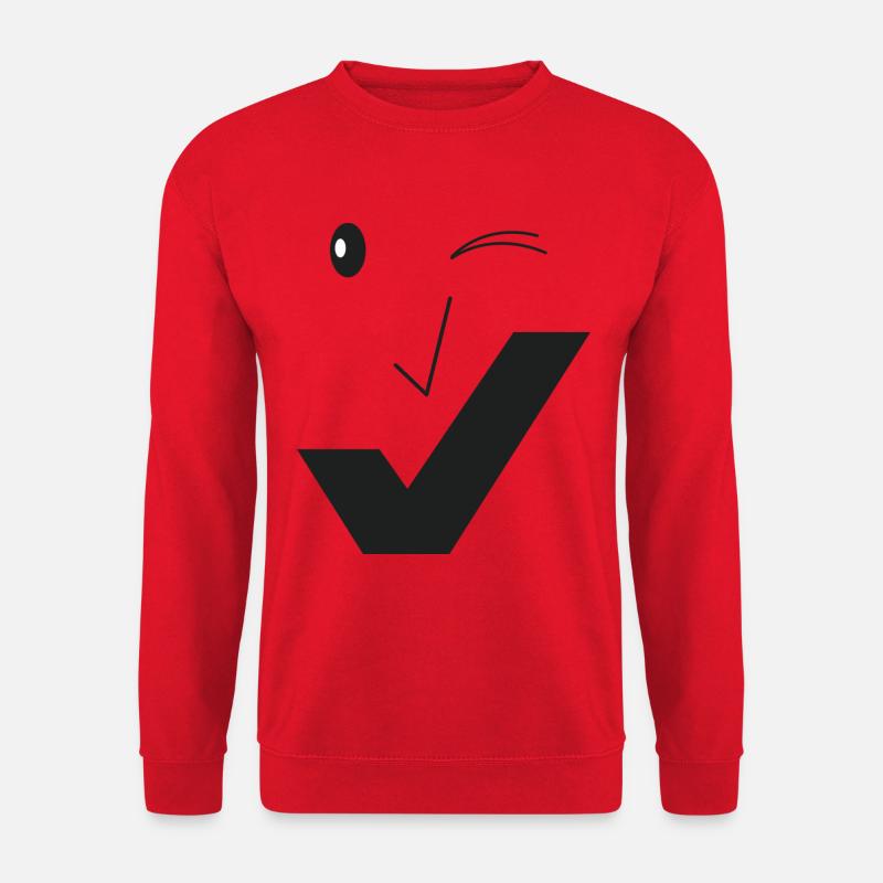 Fine smile - Fine face C02 - Unisex Sweatshirt - red
