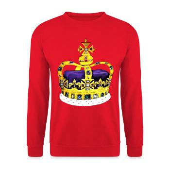 The Over - Crown - Unisex Sweatshirt - red - Front - Alina (178cm) & Michal (187cm)