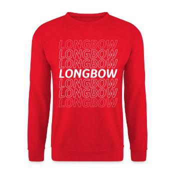 Longbow - Unisex Sweatshirt - red - Front - Alina (178cm) & Michal (187cm)