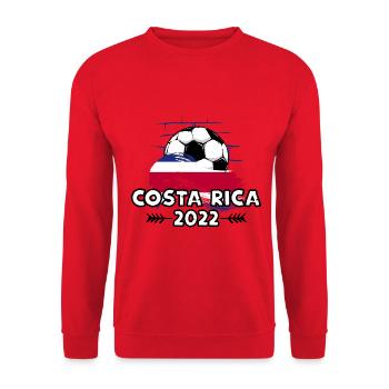 Costa Rica Costa Rica 2022 Football - Unisex Sweatshirt - red - Front - Alina (178cm) & Michal (187cm)