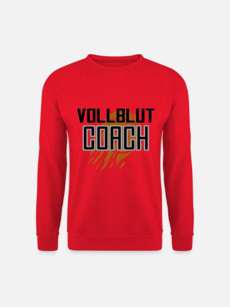 Vollblut Coach Basketball Trainer - Unisex Pullover - Rot