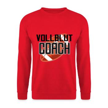 Thoroughbred Coach Football - Unisex Sweatshirt - red - Front - Alina (178cm) & Michal (187cm)