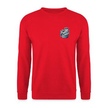 Sweet Otter Cools - Unisex Sweatshirt - red - Front - Alina (178cm) & Michal (187cm)