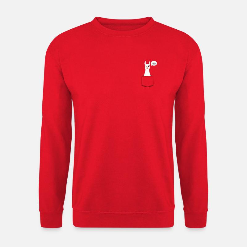 Hello Lama - Unisex Pullover - Rot