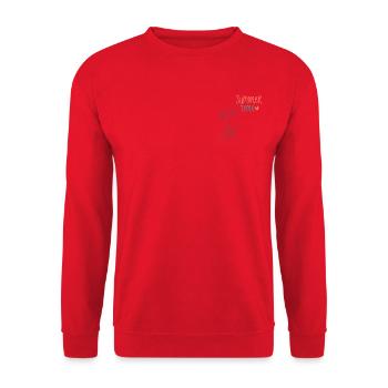 Summer Time - Unisex Pullover - Rot - Vorne - Alina (178cm) & Michal (187cm)