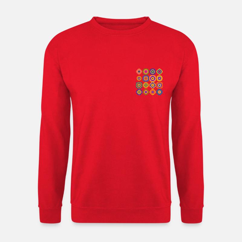 Blumengruß aus den 70ern - Unisex Pullover - Rot