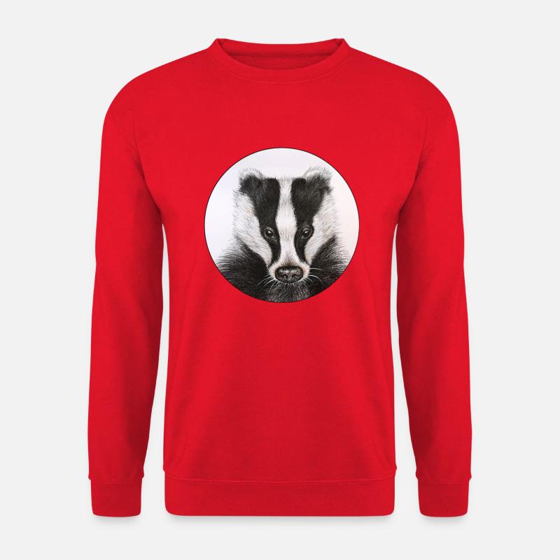 Dachs /Badger - Unisex Pullover - Rot