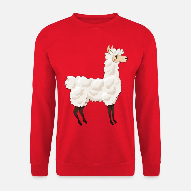 Llama - Unisex Pullover - Rot