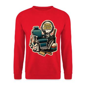 RÉINITIALISATION DE LA CHAISE - Sweat-shirt Unisexe - rouge - Devant - Alina (178cm) & Michal (187cm)