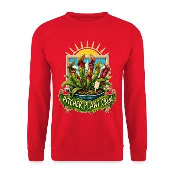 ÉQUIPE DE PLANTES DE CARNIVORE Plantes - Sweat-shirt Unisexe - rouge - Devant - Alina (178cm) & Michal (187cm)
