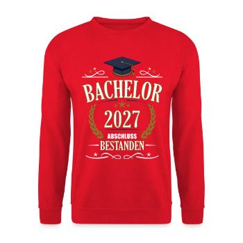 Bachelor 2027 - Unisex Pullover - Rot - Vorne - Alina (178cm) & Michal (187cm)