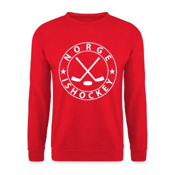 Norway Ice Hockey - Unisex Sweatshirt - red - Front - Alina (178cm) & Michal (187cm)
