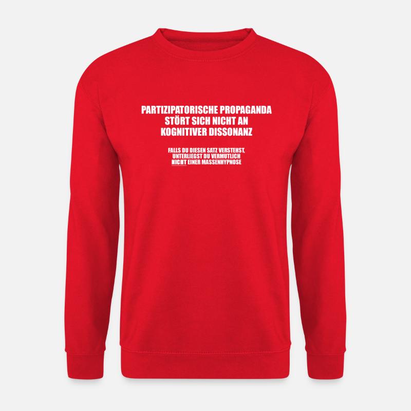 Partizipatorische Propaganda - Unisex Pullover - Rot