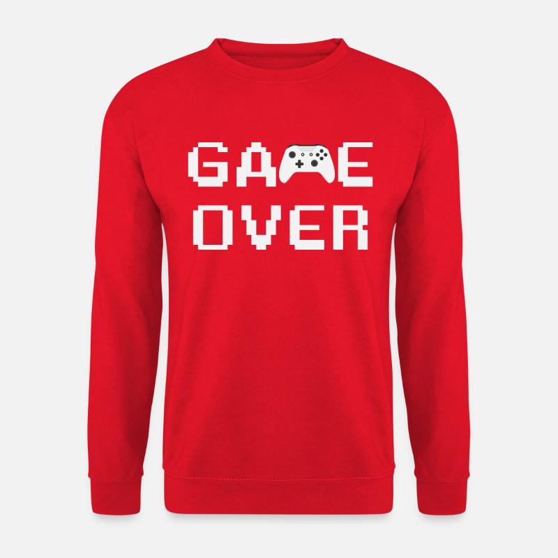 Game Over Controller White - Unisex Pullover - Rot