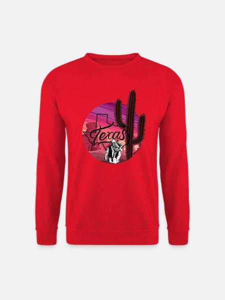 Texas, USA, - Unisex Sweatshirt - red