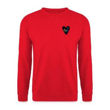Pride Love - Unisex Sweatshirt - red - Front - Alina (178cm) & Michal (187cm)