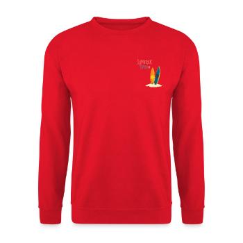 Summer Time - Unisex Pullover - Rot - Vorne - Alina (178cm) & Michal (187cm)