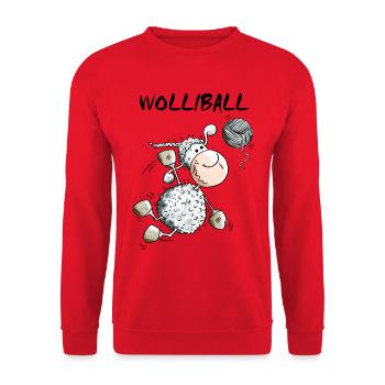 Wolliball - Volleyball - Unisex Pullover - Rot - Vorne - Alina (178cm) & Michal (187cm)