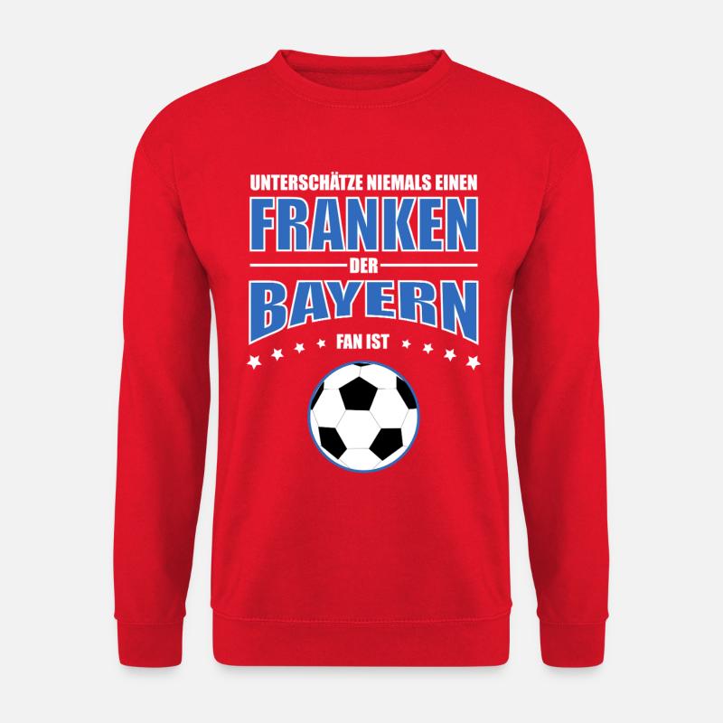 Franken - Bayern Fußball Fan - Unisex Pullover - Rot