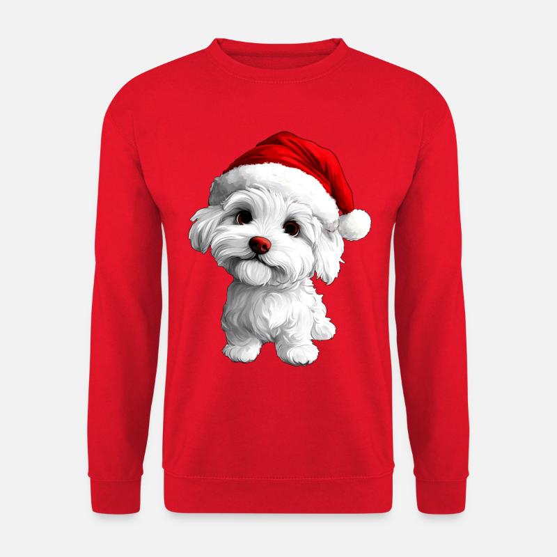 Hündchen Christmas - Unisex Pullover - Rot