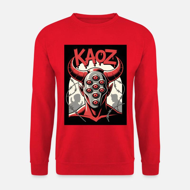 KAOZ Dämon mit Augen - Unisex Pullover - Rot