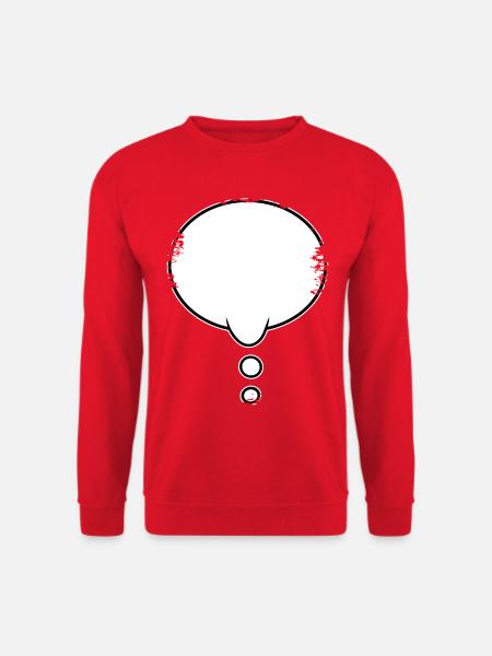 Denkblase used look - Unisex Pullover - Rot