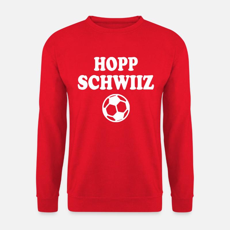 Hopp schwiiz - Unisex Pullover - Rot