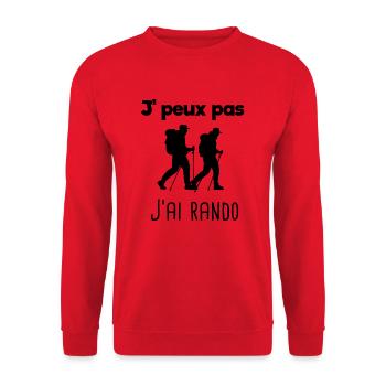 Humor Wandern Wandern Geschenk Männer - Unisex Pullover - Rot - Vorne - Alina (178cm) & Michal (187cm)