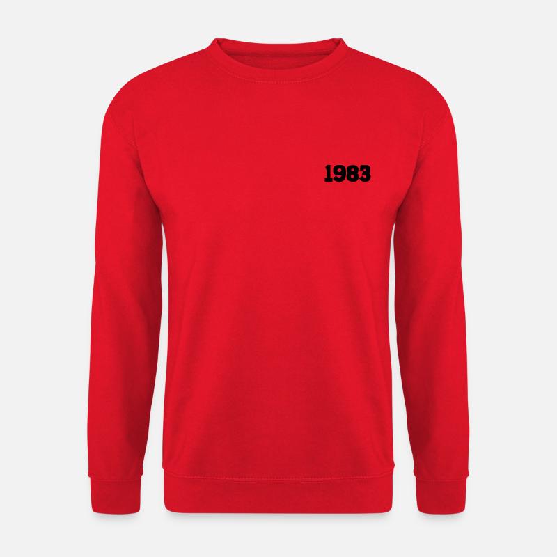 Jahr 1983 schwarz - Unisex Pullover - Rot