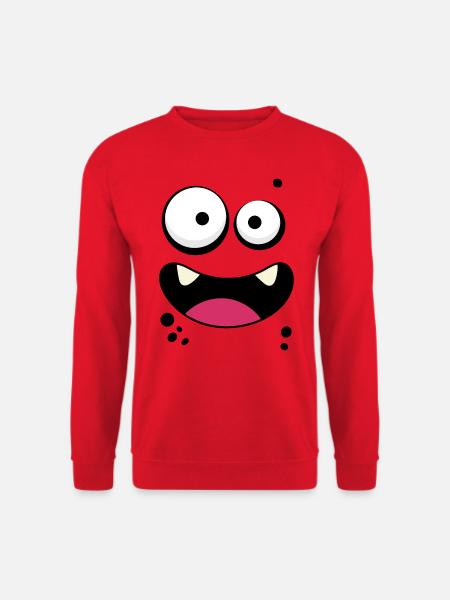 Monster Face - Unisex Sweatshirt - red