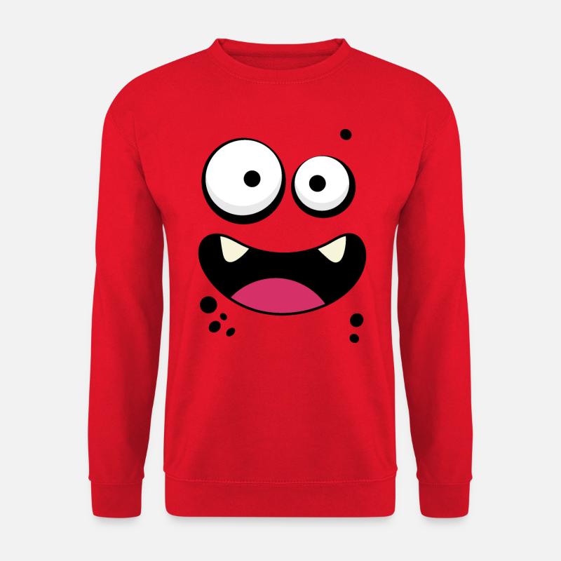 Monster Face - Unisex Sweatshirt - red