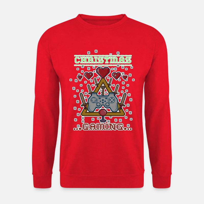 Weihnachten Gaming - Unisex Pullover - Rot