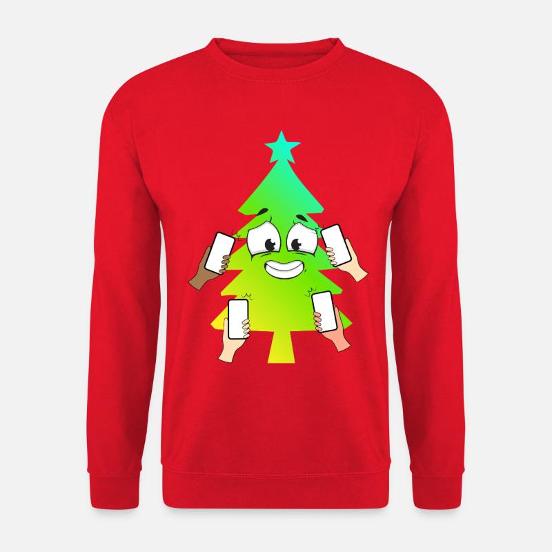 Glücklicher verbundener Baum - Unisex Pullover - Rot
