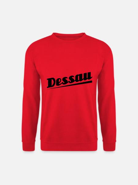 Dessau - Textdesign mit Stadtnamen - Unisex Pullover - Rot