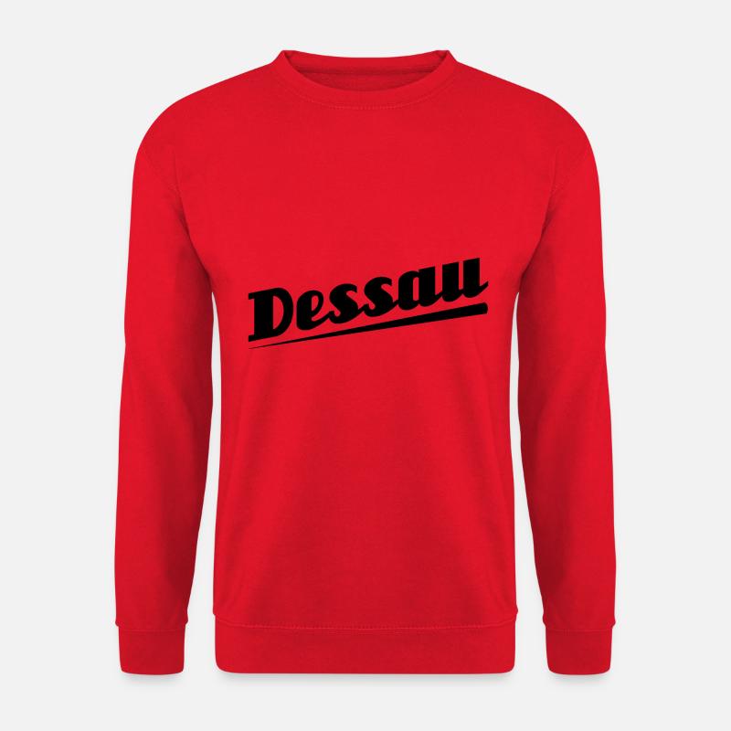 Dessau - Textdesign mit Stadtnamen - Unisex Pullover - Rot
