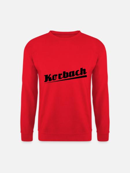Korbach - Textdesign mit Stadtnamen - Unisex Pullover - Rot