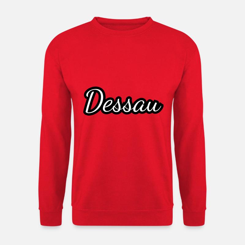 Dessau - Textdesign mit Stadtnamen - Unisex Pullover - Rot