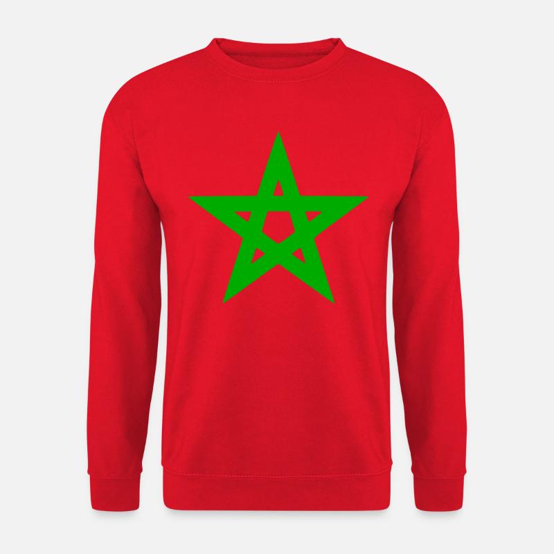 Morocco star - Unisex Sweatshirt - red
