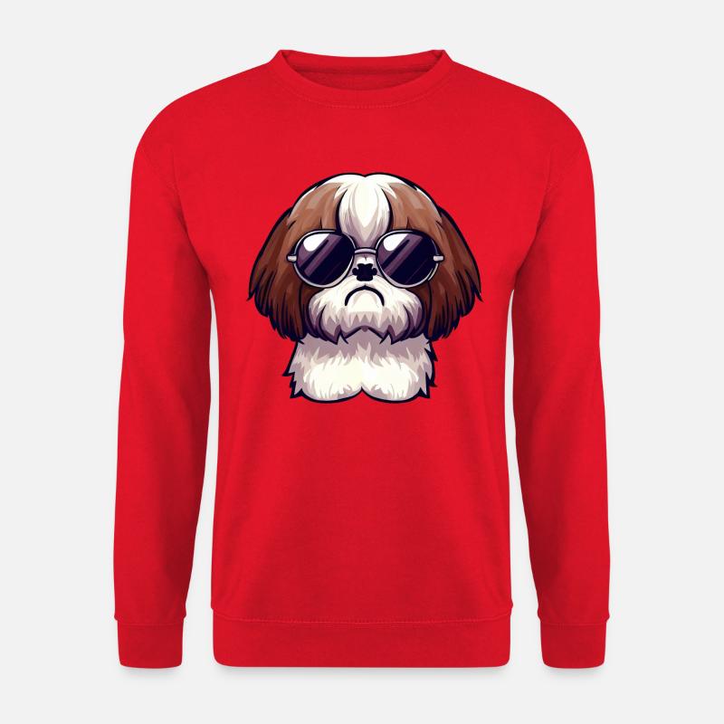 SHIH TZU GESCHENKE - Unisex Pullover - Rot