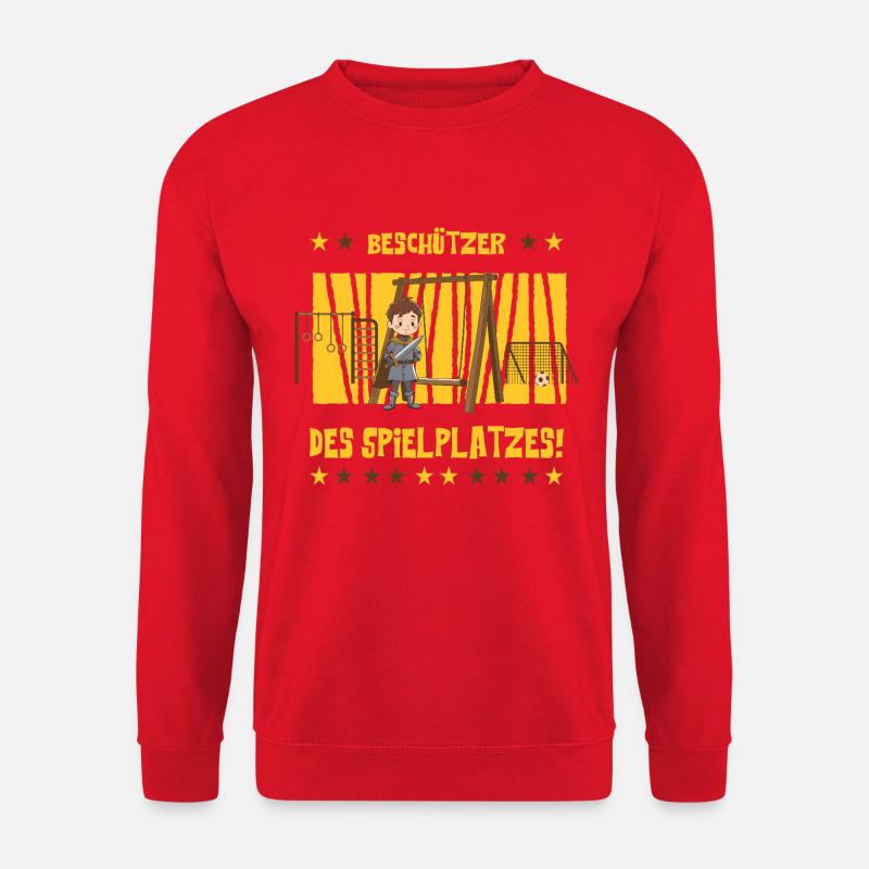 Beschützer des Spielplatzes ! - Unisex Pullover - Rot