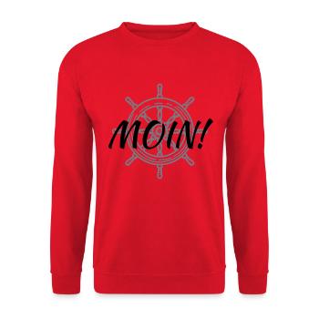 Moin - Unisex Pullover - Rot - Vorne - Alina (178cm) & Michal (187cm)