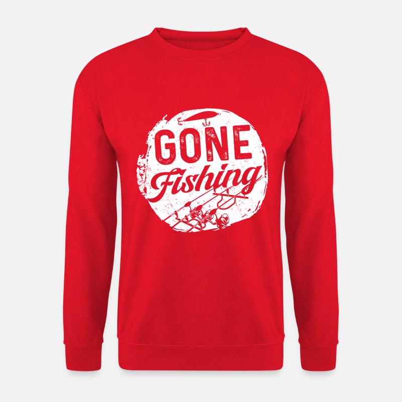Parti à la pêche - Sweat-shirt Unisexe - rouge