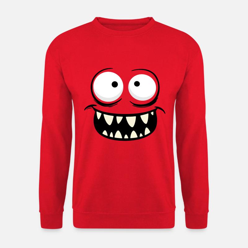 Monster Face - Unisex Sweatshirt - red
